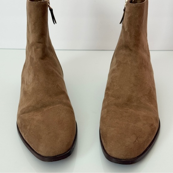 H&M Tan Suede Ankle Boots Size 8 - Picture 3 of 10